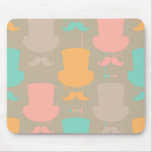 Moustache pattern 2 mouse pad