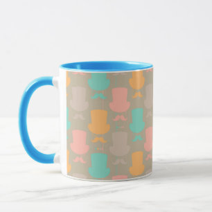 Moustache pattern 2 mug