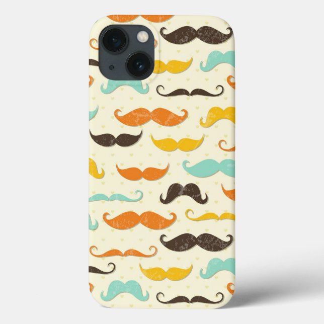 Moustache pattern 3 Case-Mate iPhone case (Back)