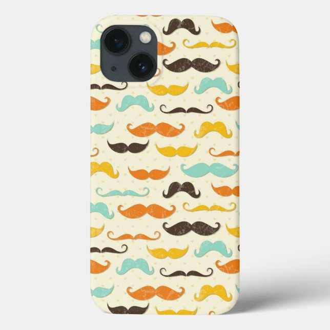 Moustache pattern 3 Case-Mate iPhone case (Back)