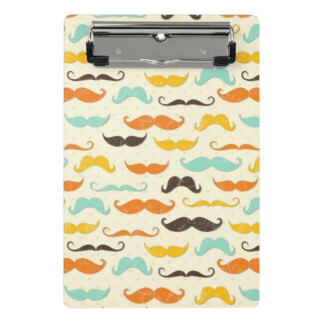 Moustache pattern 3 mini clipboard (Front)
