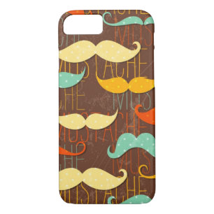 Moustache pattern Case-Mate iPhone case