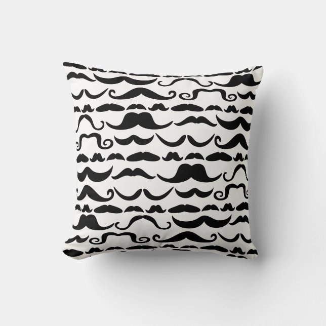 Moustache Pattern Cushion (Front)