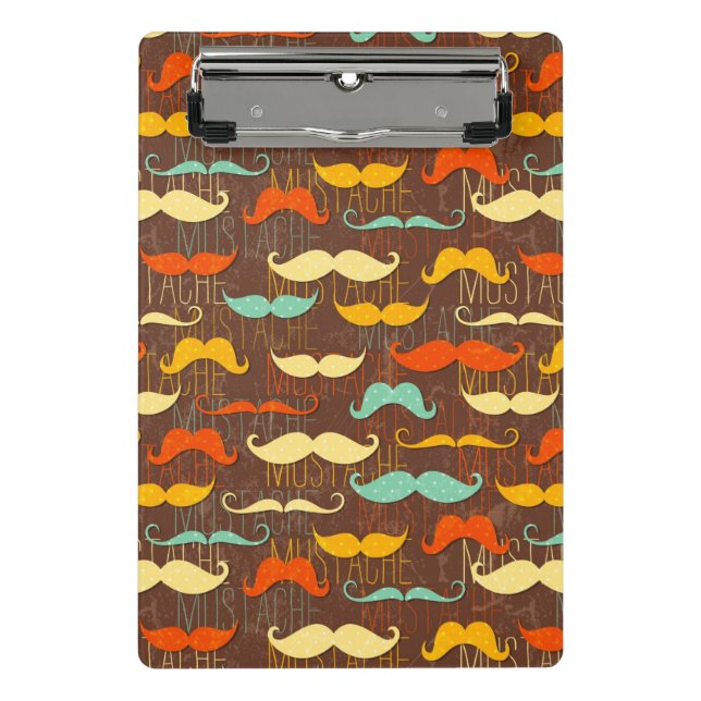 Moustache pattern mini clipboard (Front)
