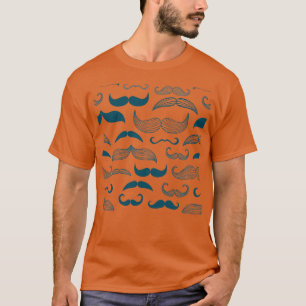 moustache Pattern Movember grow T-Shirt