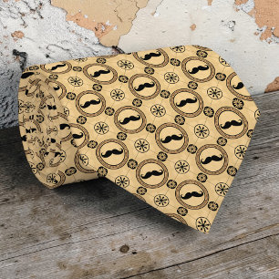 Moustache Pattern Necktie Tie