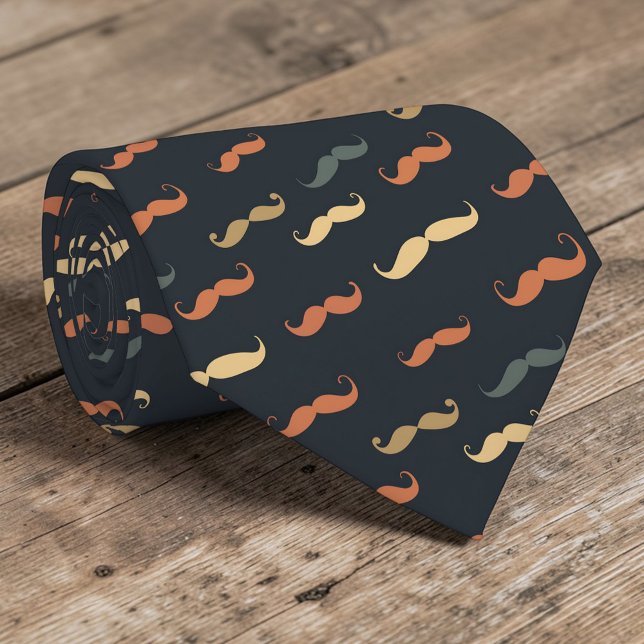 Moustache Pattern Necktie Tie (Creator Uploaded)
