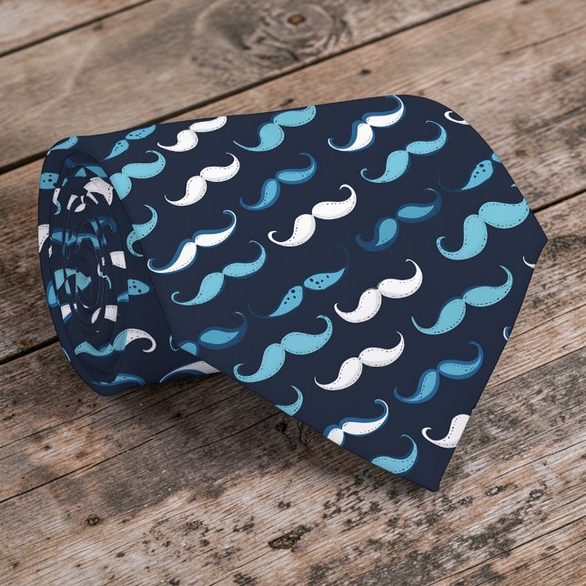 Moustache Pattern Necktie Tie (Creator Uploaded)