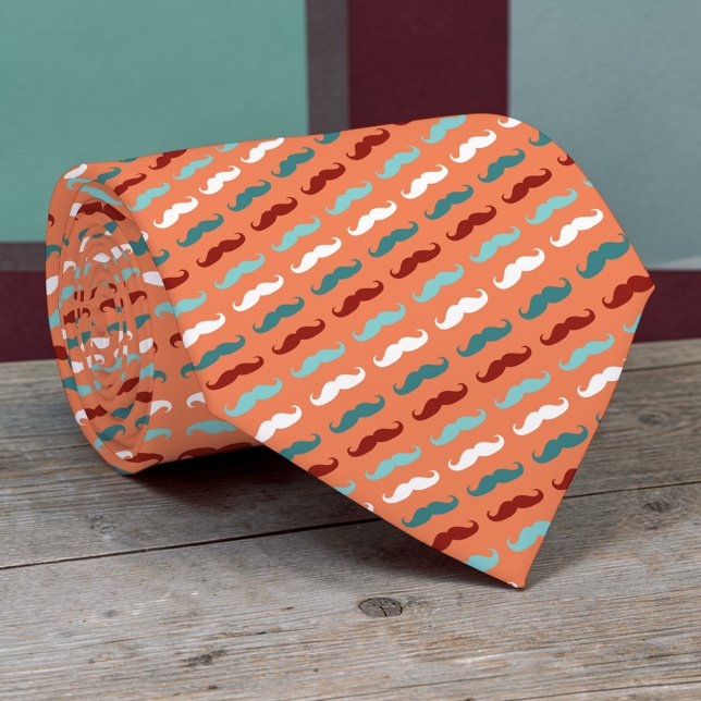 Moustache Pattern Necktie Tie (Creator Uploaded)