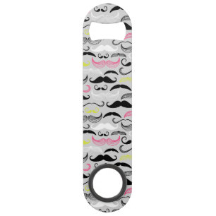 Moustache pattern, retro style