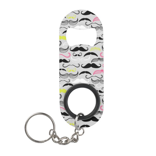 Moustache pattern, retro style (Front)