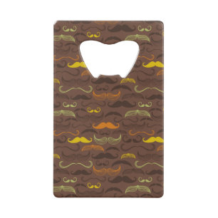 Moustache pattern, retro style 5