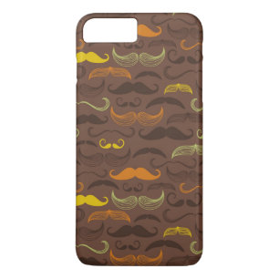 Moustache pattern, retro style 5 Case-Mate iPhone case