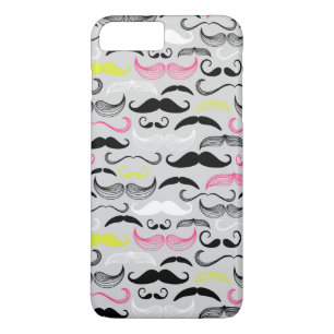 Moustache pattern, retro style iPhone 8 plus/7 plus case