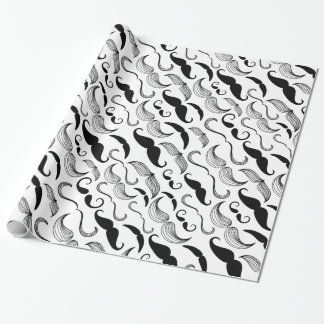Moustache Pattern Wrapping Paper