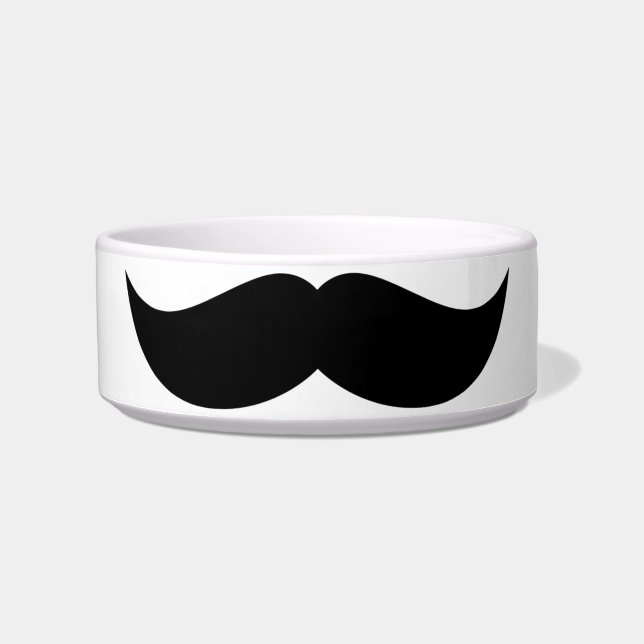 Moustache Pet Bowl (Front)