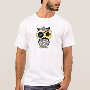 moustache pirate owl T-Shirt