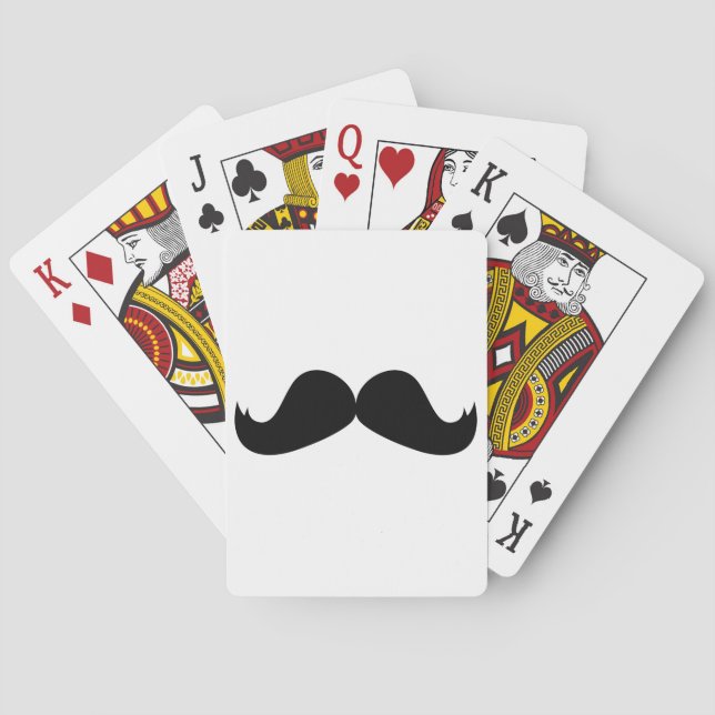 Moustache Playing Cards (Back)