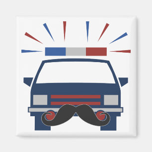 Moustache Police magnet