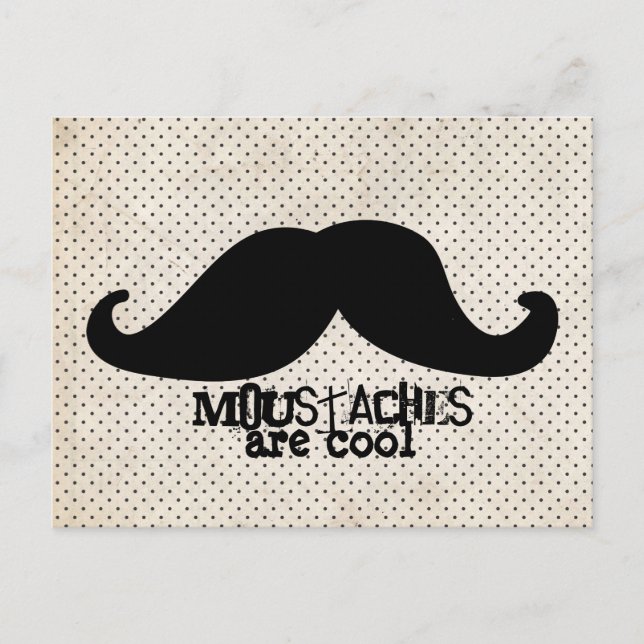 Moustache Postcard (Front)
