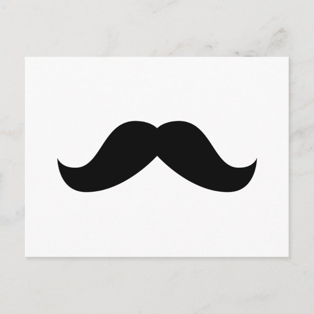 Moustache Postcard (Front)