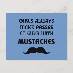 Moustache Postcard