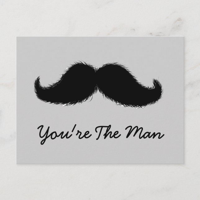 Moustache Postcard (Front)