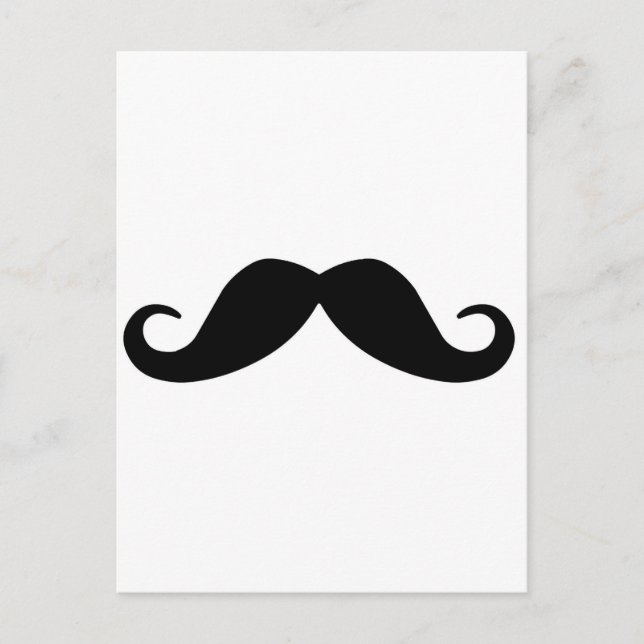 Moustache Postcard (Front)
