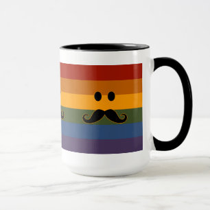 Moustache Pride custom mug - choose style