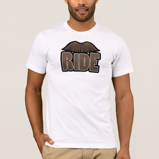 Moustache Ride T-Shirt (Front)