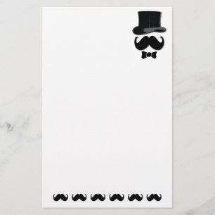 Moustache sheet of paper