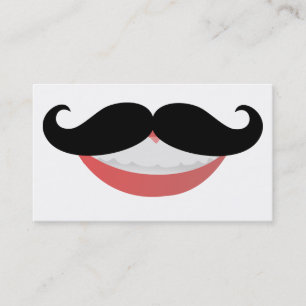 Moustache Smile Business Cards