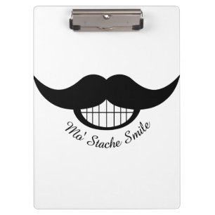 Moustache Smile Clipboard