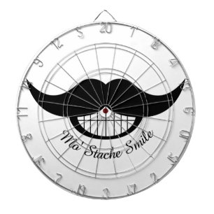 Moustache Smile Dartboard