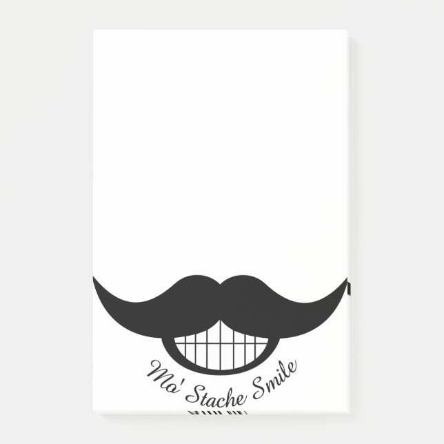 Moustache Smile Post-it Notes (Front)