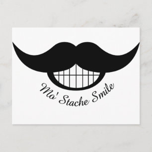 Moustache Smile Postcard