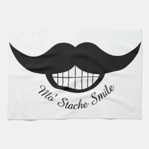 Moustache Smile Tea Towel