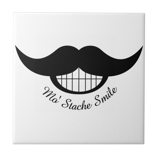 Moustache Smile Tile (Front)
