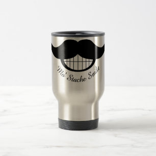 Moustache Smile Travel Mug