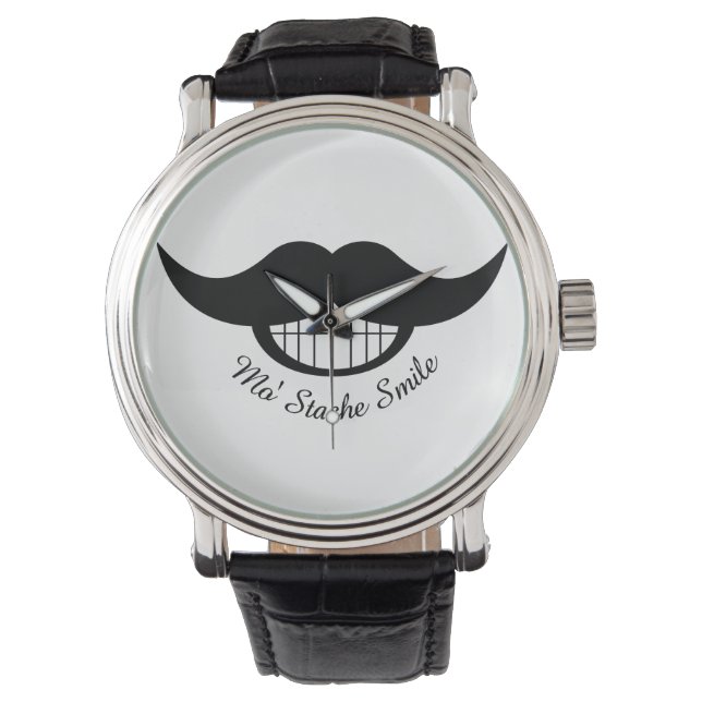 Moustache Smile Watch (Front)