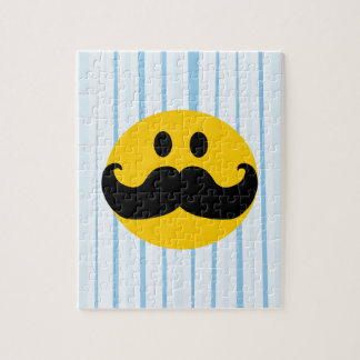 Moustache Smiley Jigsaw Puzzle