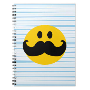Moustache Spiral Notebook