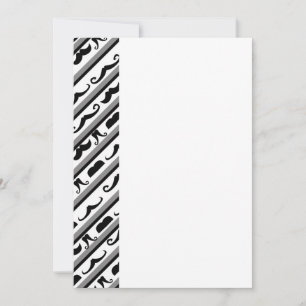 Moustache Stripes Invitation