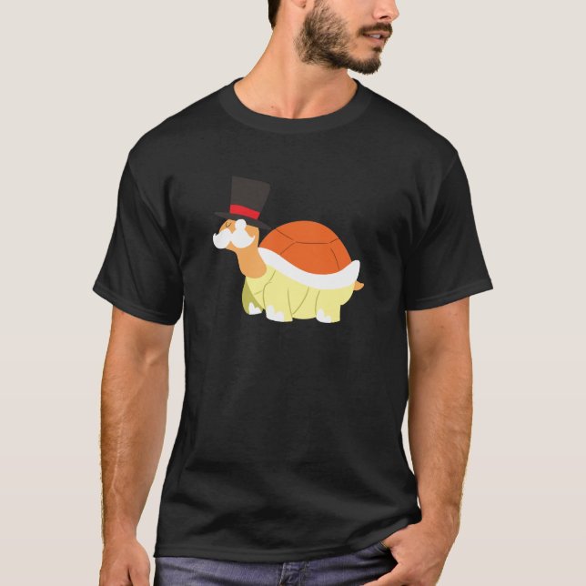 Moustache Turtle T-Shirt (Front)