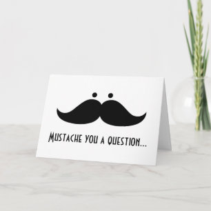 Moustache Valentine Day Card Valentine's Stach Fun