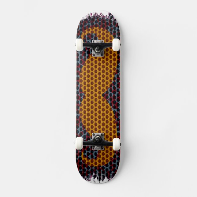 Moustache Vintage Skateboard (Front)