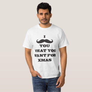 Moustache vs. moustache vs. mustachio xmas T-Shirt