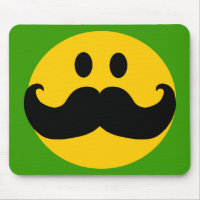 Moustache Yellow Happy Face