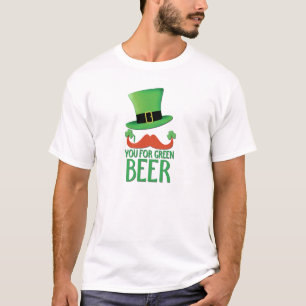 moustache you for green beer ginger moustache T-Shirt