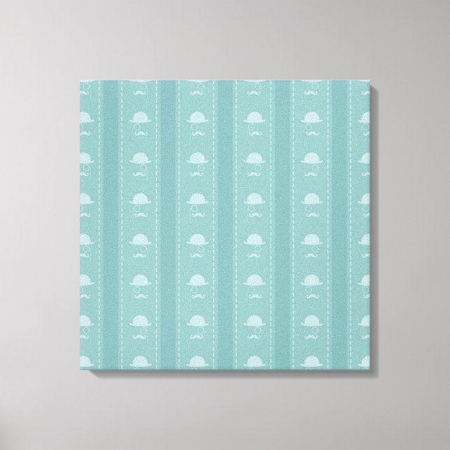 Moustaches and Hats Canvas Print (Front)